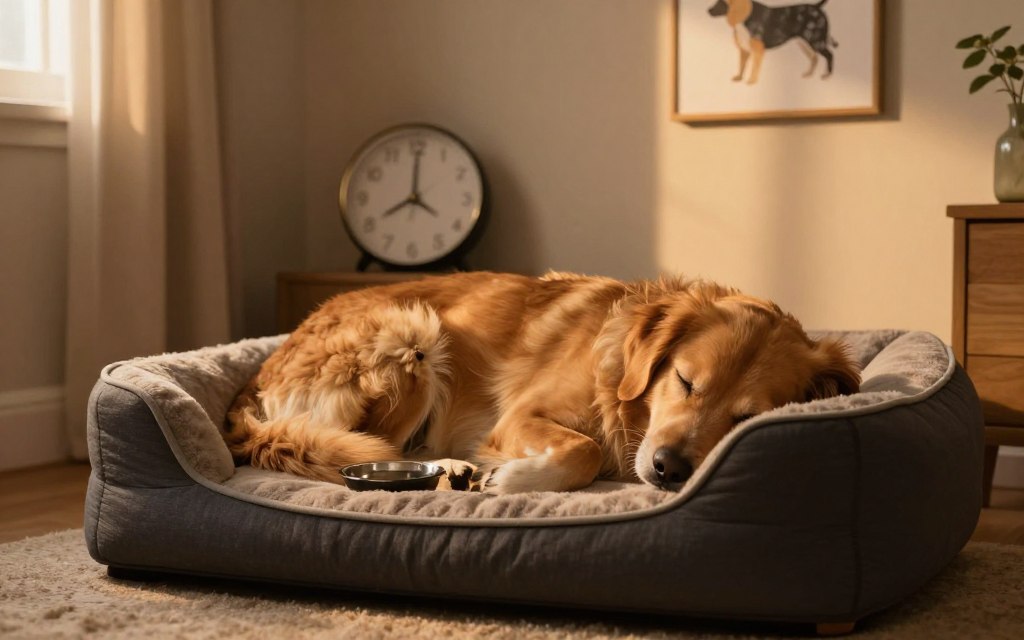 wpływ codziennej rutyny na sen psa